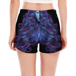Virgo And Astrological Signs Print Women's Split Running Shorts