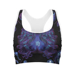 Virgo And Astrological Signs Print Women's Sports Bra