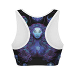 Virgo And Astrological Signs Print Women's Sports Bra