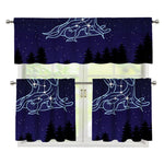 Virgo Constellation Print 3 Piece Kitchen Curtains