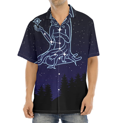 Virgo Constellation Print Aloha Shirt