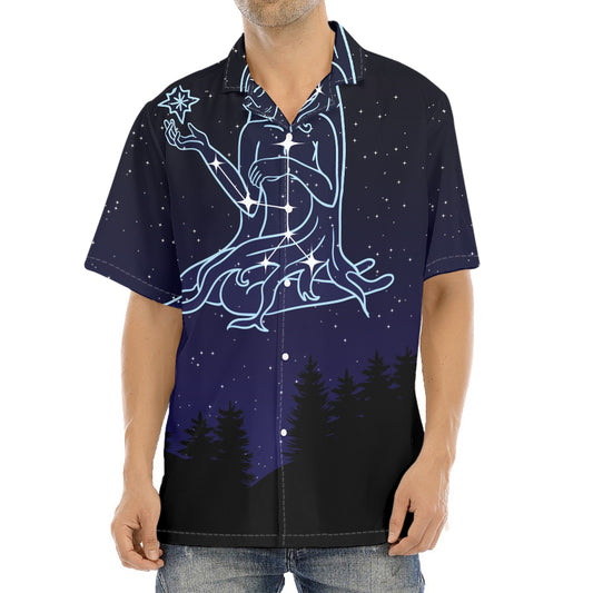 Virgo Constellation Print Aloha Shirt