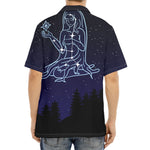 Virgo Constellation Print Aloha Shirt