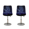 Virgo Constellation Print Bar Stool Covers