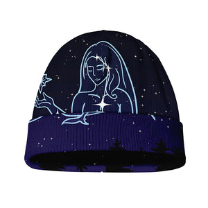 Virgo Constellation Print Beanie