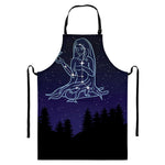 Virgo Constellation Print Bib Apron With Pocket