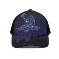 Virgo Constellation Print Black Mesh Trucker Hat