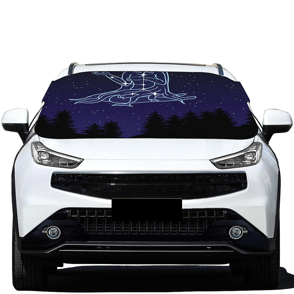 Virgo Constellation Print Car Windshield Snow Cover