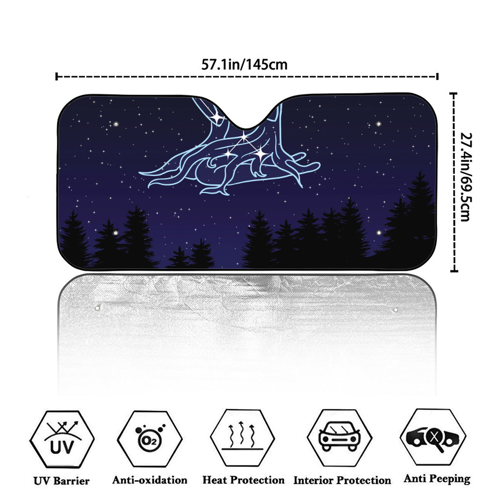 Virgo Constellation Print Car Windshield Sun Shade