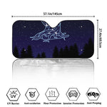 Virgo Constellation Print Car Windshield Sun Shade