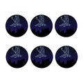 Virgo Constellation Print Coaster Set