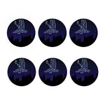 Virgo Constellation Print Coaster Set