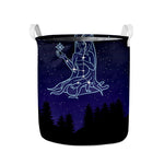 Virgo Constellation Print Collapsible Laundry Basket