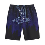 Virgo Constellation Print Cotton Shorts