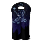Virgo Constellation Print Double Neoprene Wine Tote