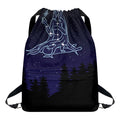Virgo Constellation Print Drawstring Backpack