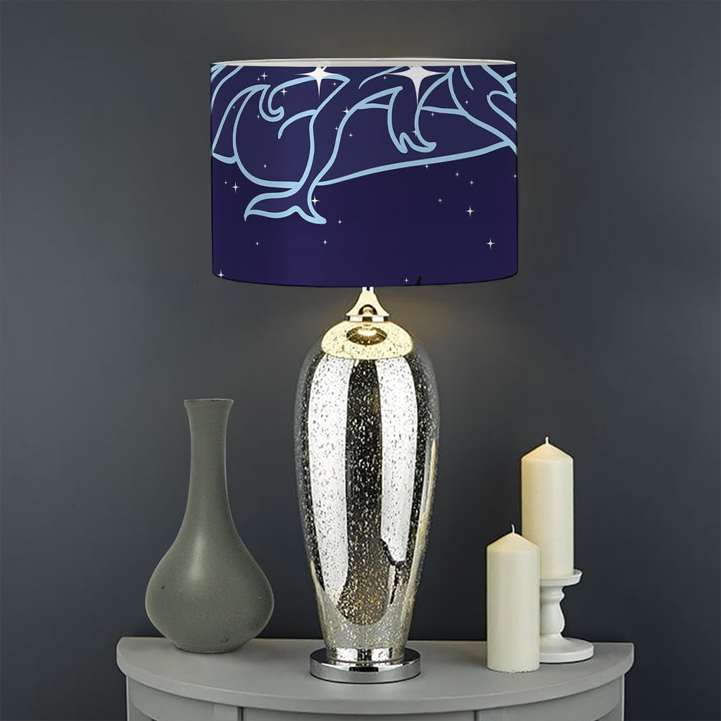 Virgo Constellation Print Drum Lamp Shade