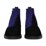 Virgo Constellation Print Flat Ankle Boots