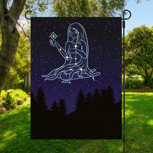 Virgo Constellation Print Garden Flag