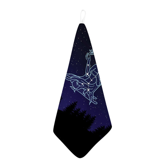 Virgo Constellation Print Hand Towel