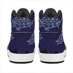 Virgo Constellation Print High Top Leather Sneakers