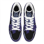 Virgo Constellation Print High Top Leather Sneakers