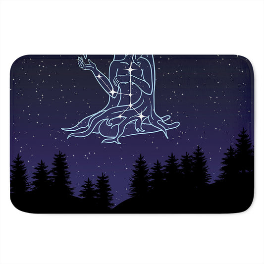 Virgo Constellation Print Indoor Door Mat