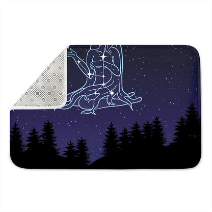 Virgo Constellation Print Indoor Door Mat