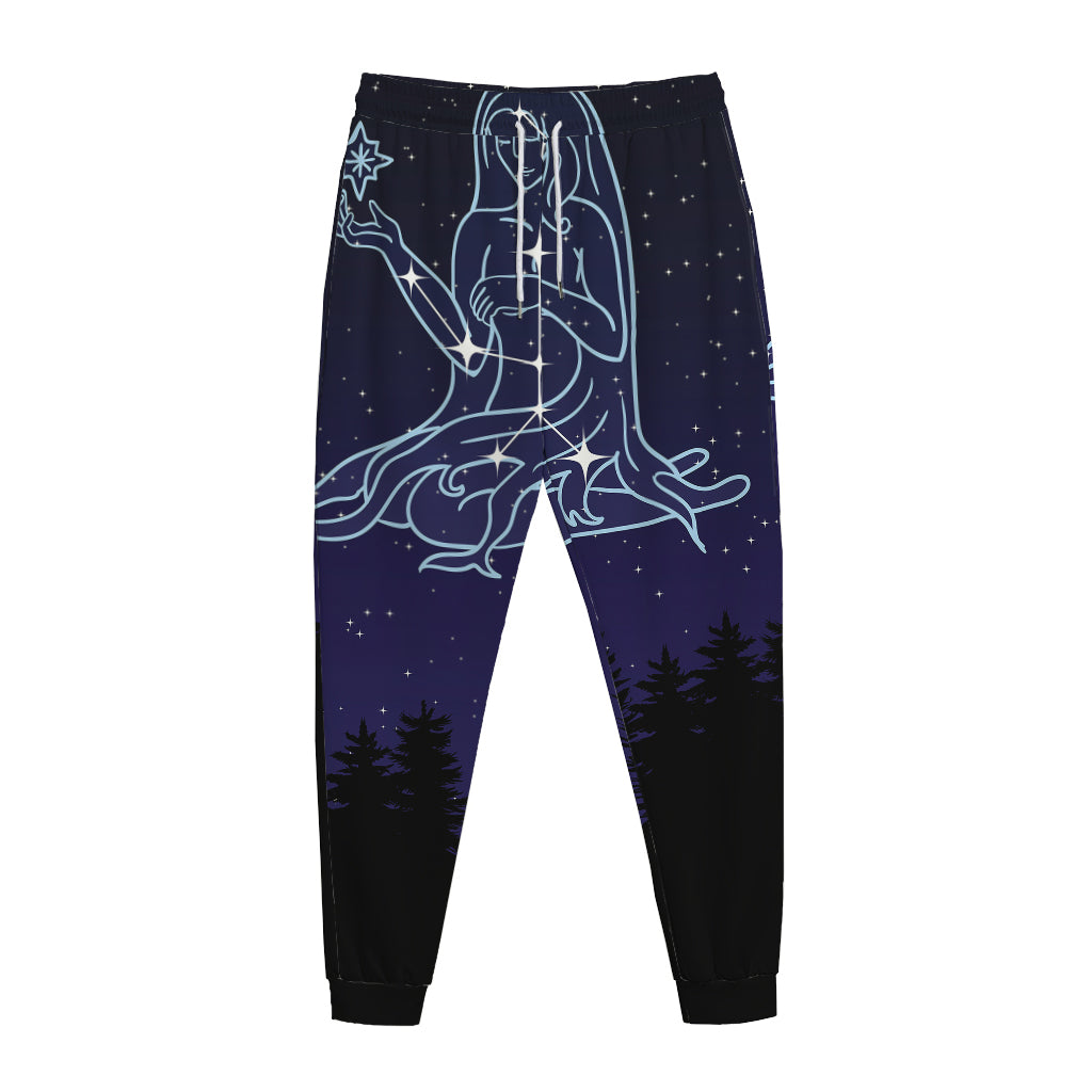 Virgo Constellation Print Jogger Pants