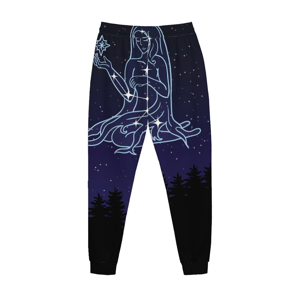 Virgo Constellation Print Jogger Pants
