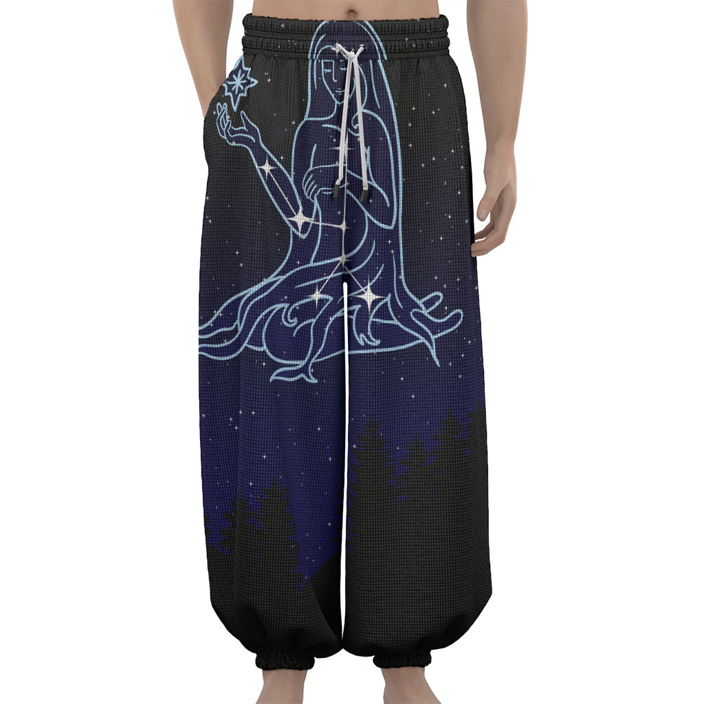 Virgo Constellation Print Lantern Pants