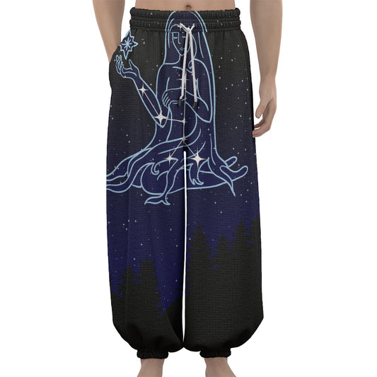 Virgo Constellation Print Lantern Pants