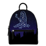 Virgo Constellation Print Leather Backpack