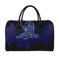 Virgo Constellation Print Leather Duffel Bag