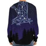 Virgo Constellation Print Long Sleeve Baseball Jersey