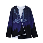 Virgo Constellation Print Long Sleeve Short Coat