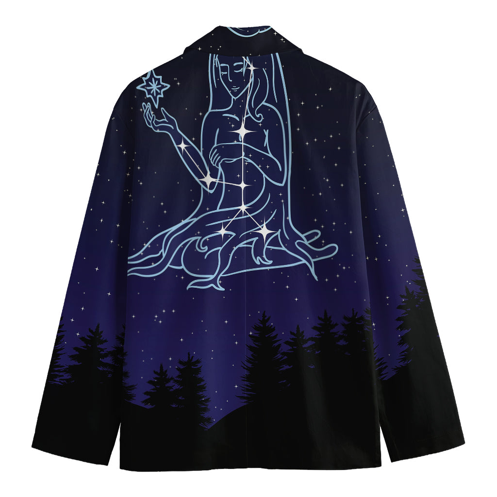 Virgo Constellation Print Men's Blazer