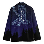 Virgo Constellation Print Men's Cotton Blazer