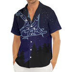 Virgo Constellation Print Men's Deep V-Neck Shirt