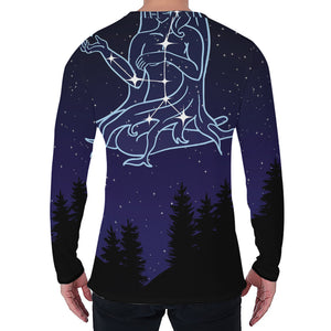 Virgo Constellation Print Men's Long Sleeve T-Shirt