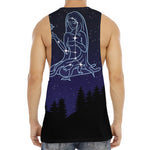 Virgo Constellation Print Men's Muscle Tank Top