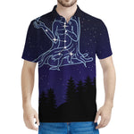 Virgo Constellation Print Men's Polo Shirt