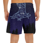 Virgo Constellation Print Men's Split Running Shorts