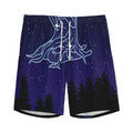 Virgo Constellation Print Men's Athletic Shorts