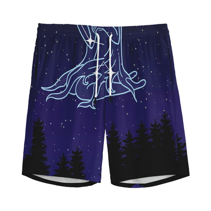 Virgo Constellation Print Men's Sports Shorts