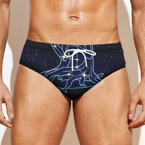 Virgo Constellation Print Men's Swim Briefs