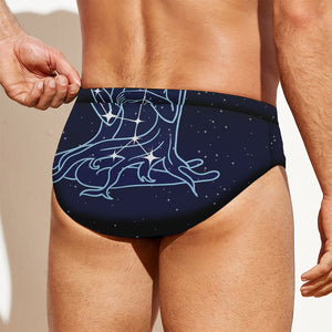 Virgo Constellation Print Men's Swim Briefs