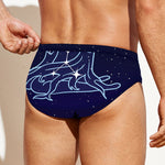 Virgo Constellation Print Men's Swim Briefs
