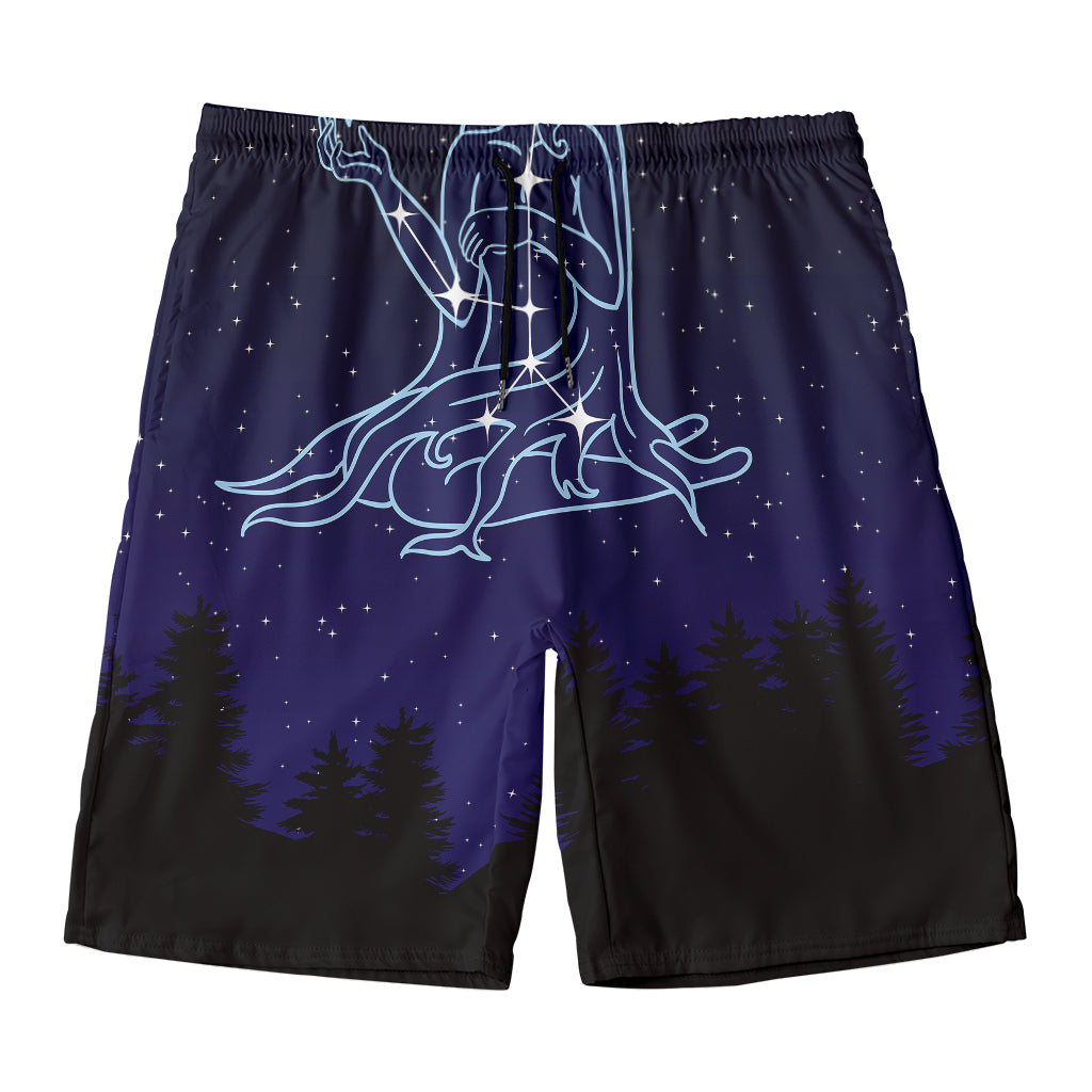 Virgo Constellation Print Men's Swim Trunks