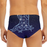 Virgo Constellation Print Men's Triangle Swim Briefs